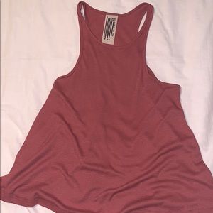Free people rust colored racer back tank